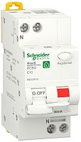 Автомат дифференциального тока АВДТ Schneider Electric Resi9 2п 10А 30мА 6кА C тип AC картинка